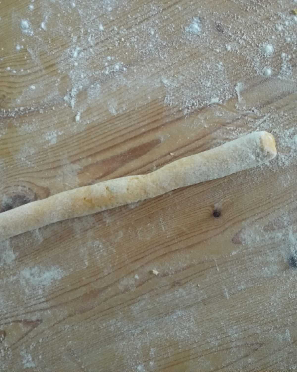 rolled gnocchi dough